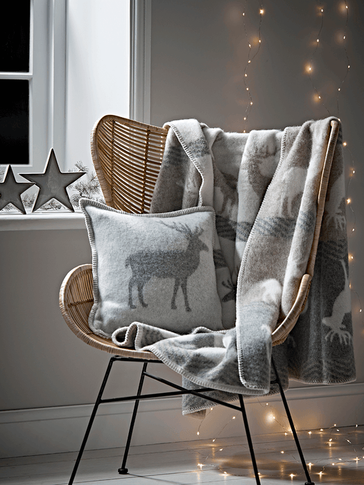Reindeer Woollen Throw