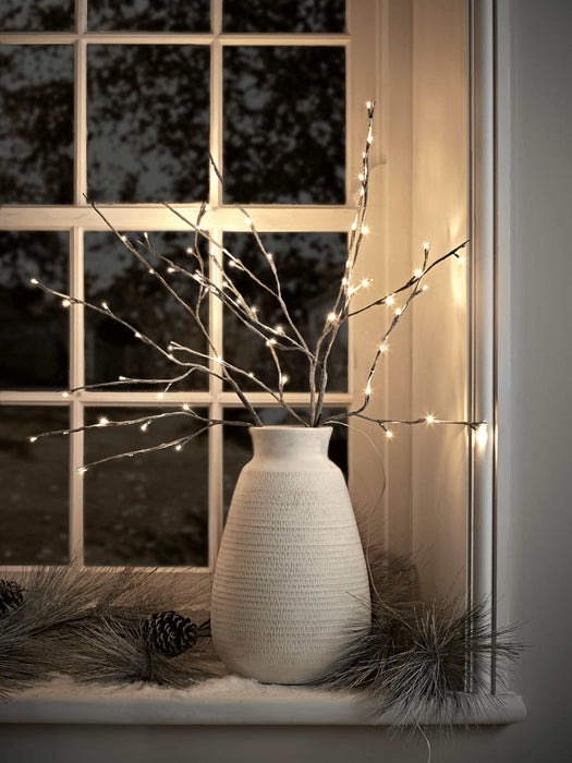 Lit Grey Twig Branches
