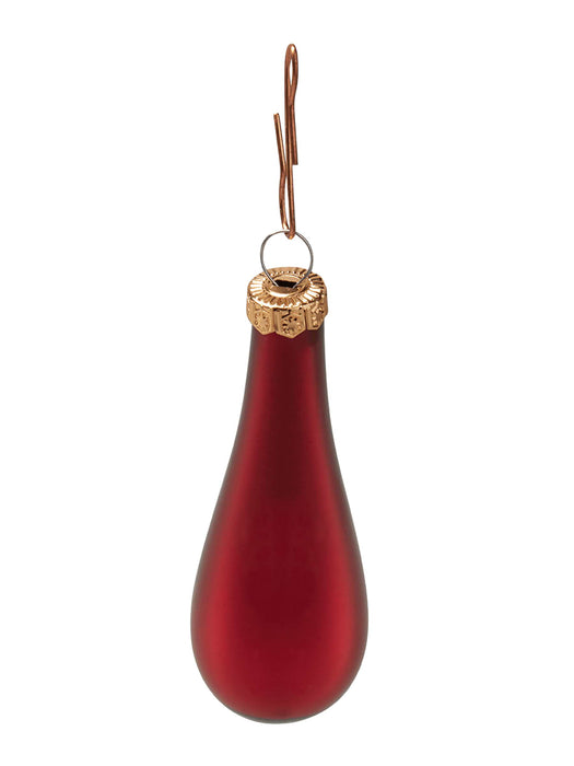 Mini Glass Drops - Burgundy