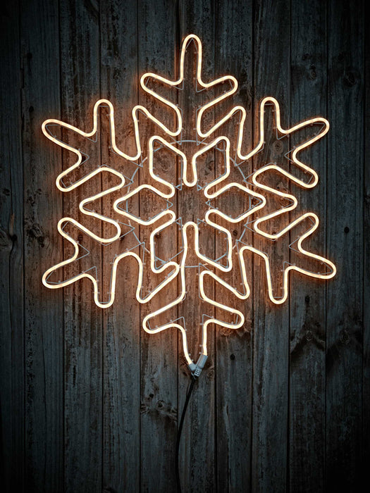 Neon Style Snowflake