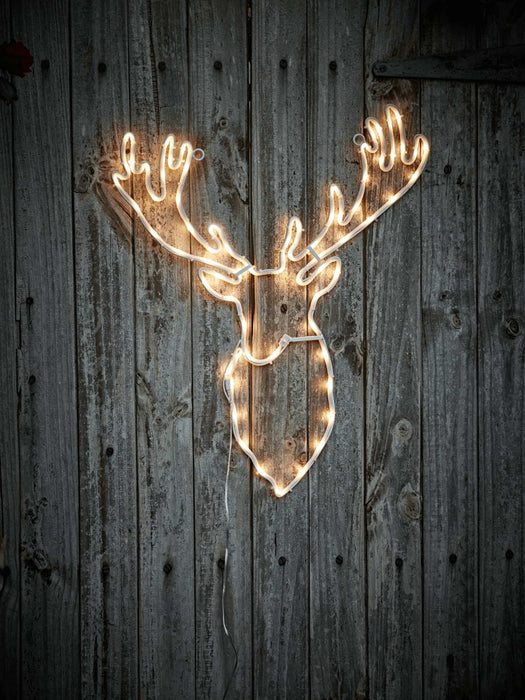 Indoor Outdoor Lit Stag Silhouette