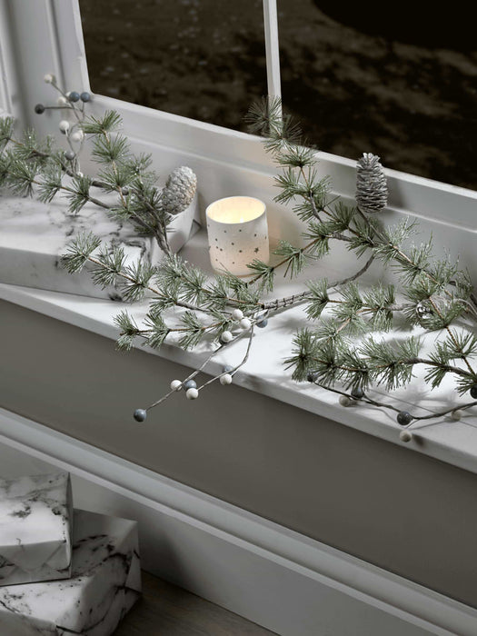 Frosted Pine & Berry Garland