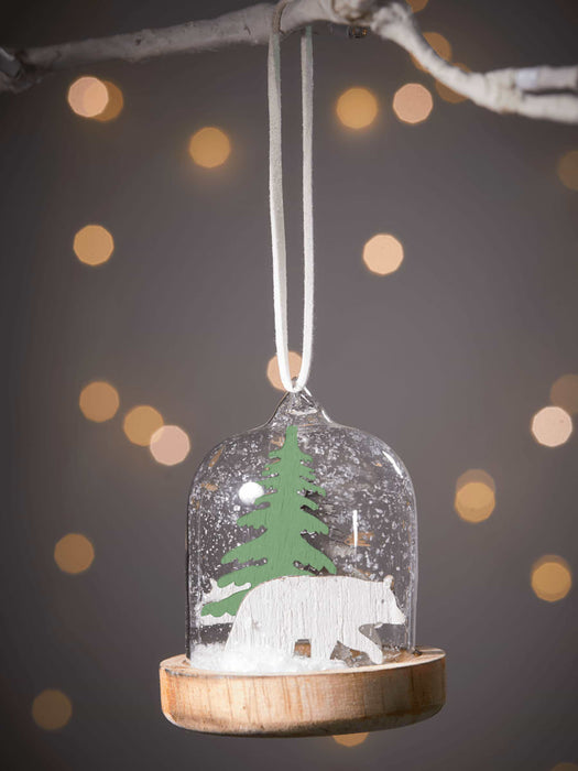 Polar Bear Dome Decoration