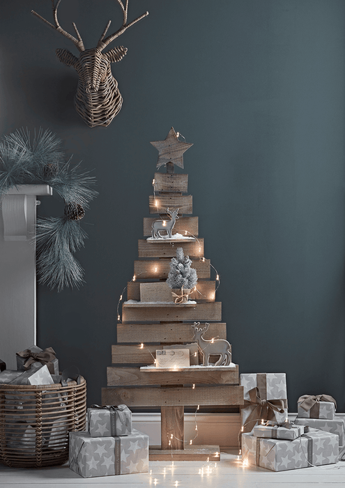 Stars Wrapping Paper - Light Grey