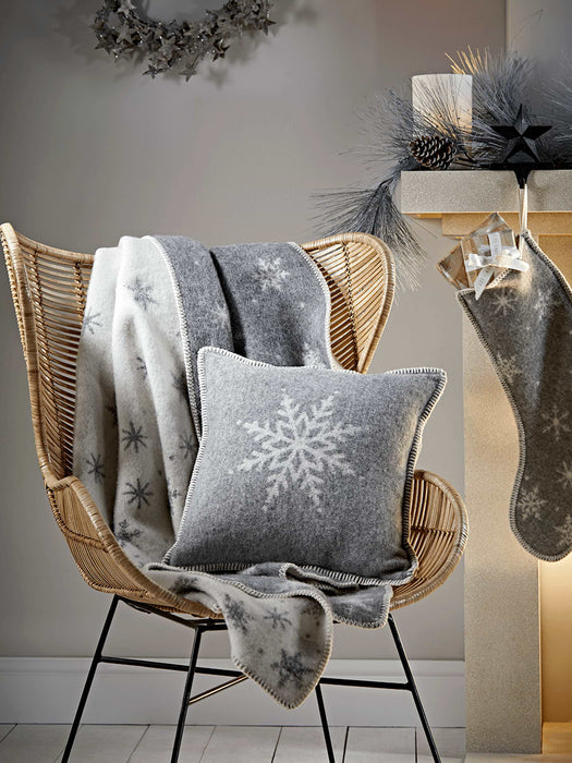 Snowflake Woollen Cushion