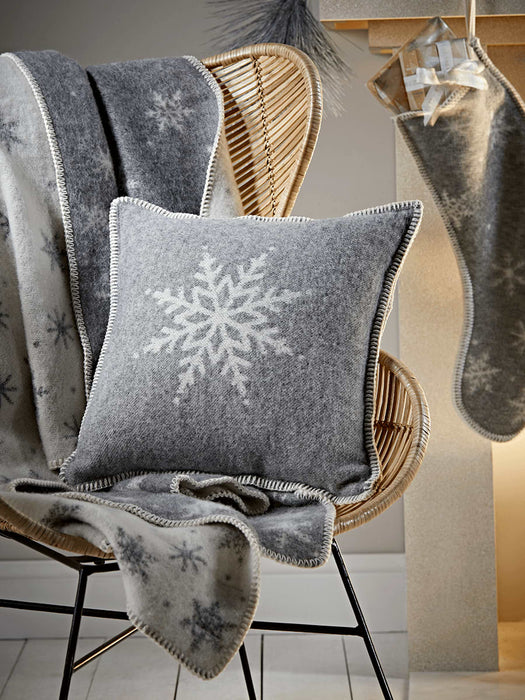 Snowflake Woollen Cushion