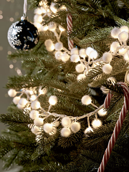 Snowball Cluster Light Garland