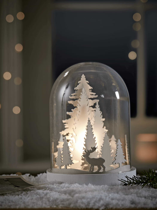 Lit Winter Scene Display Dome
