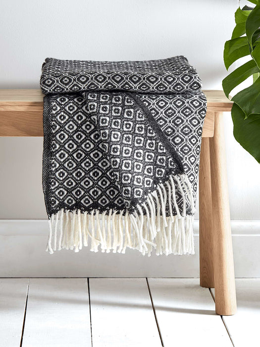 Soft Wool Throw- Monochrome