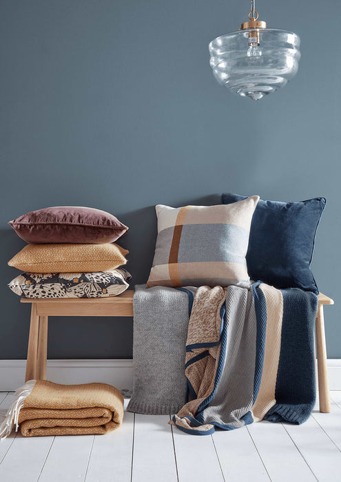 Velvet Cushion- Dark Navy