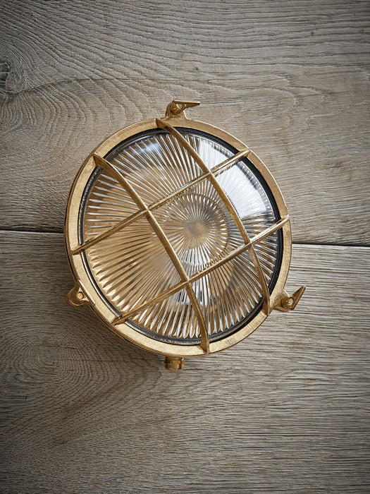 Brass Bunker Light - Round