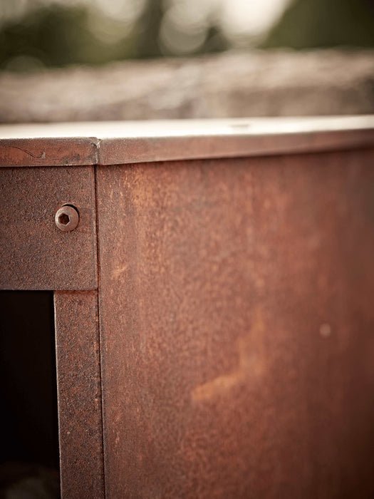 Rusty Outdoor Log Holder