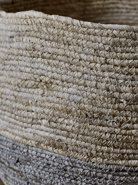Two Grey & Natural Baskets