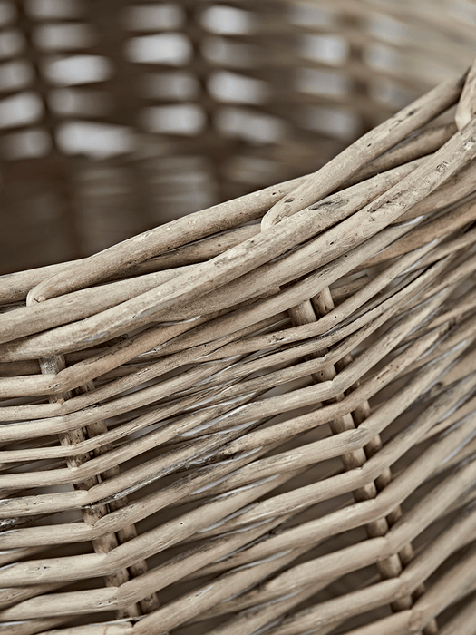 Two Woven Rounded Baskets