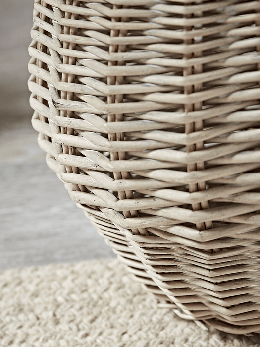 Two Woven Rounded Baskets