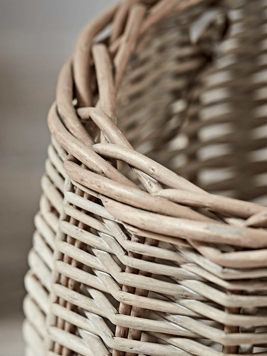 Two Woven Rounded Baskets