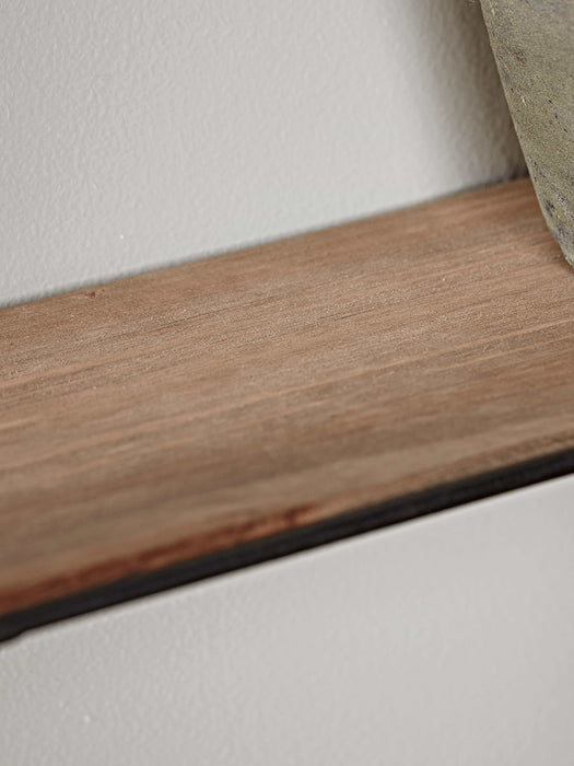 Two Industrial Wood & Metal Shelves - Small