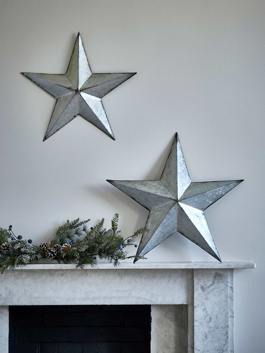 Two Zinc Hanging Stars