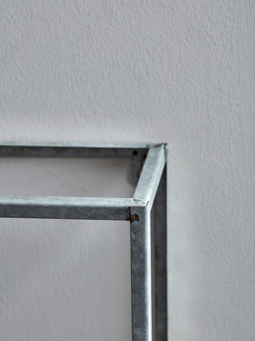 Three Galvanized Metal Box Shelves