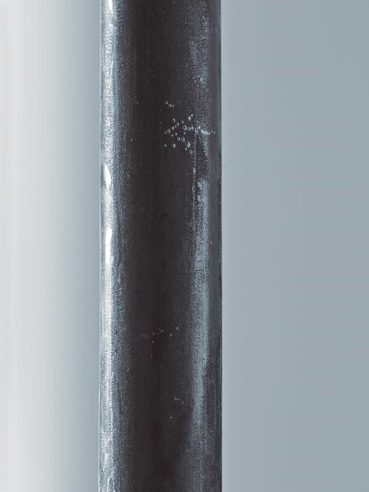 Four Rustic Dinner Candles - Anthracite