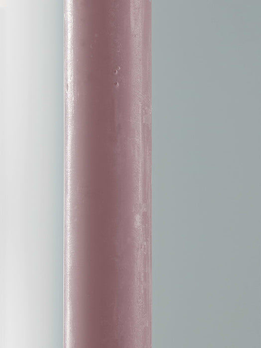Four Rustic Dinner Candles - Rose