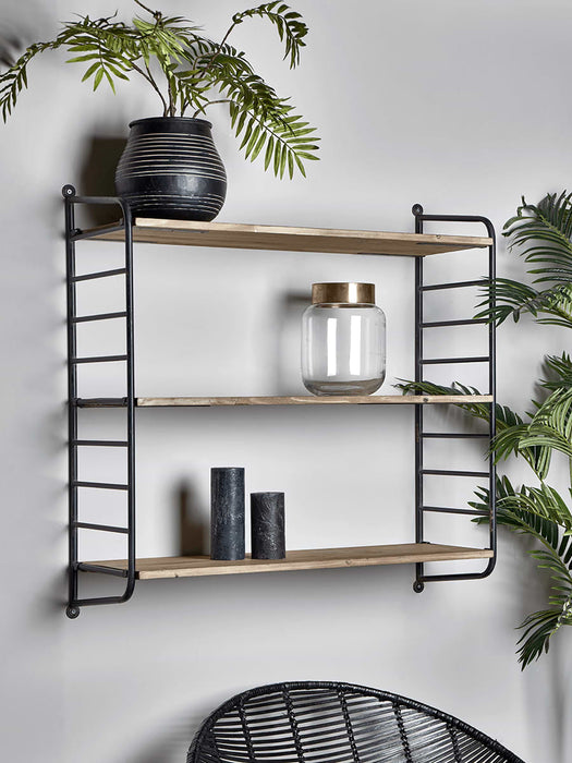 Adjustable Wooden Wall Shelf