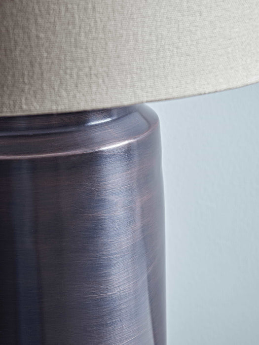 Aged Copper Table Lamp