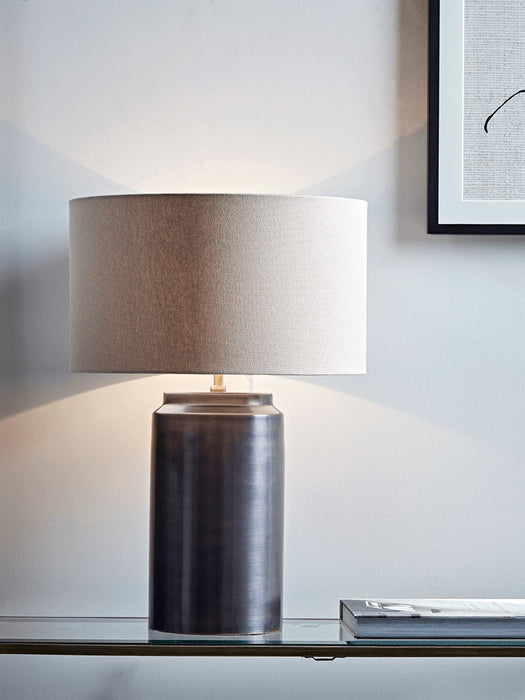 Aged Copper Table Lamp