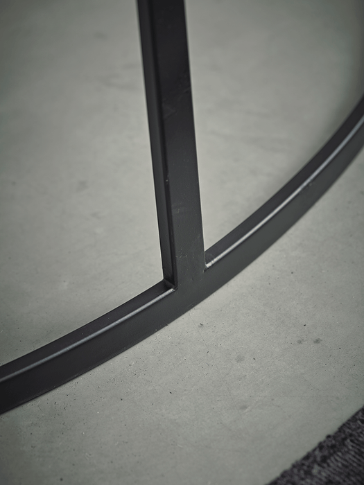 Aged Metal Demi Console