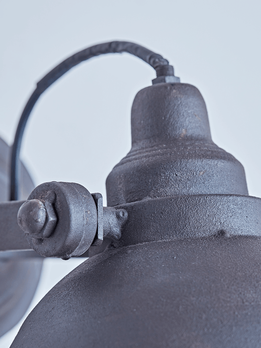Aged Industrial Wall Light