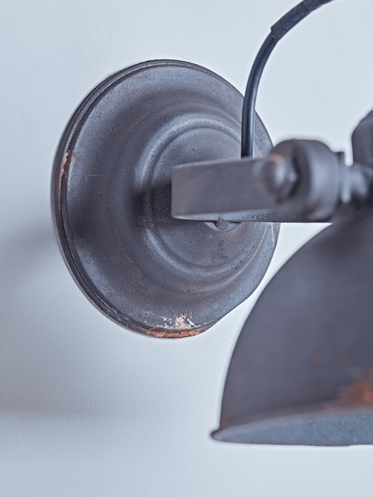 Aged Industrial Wall Light