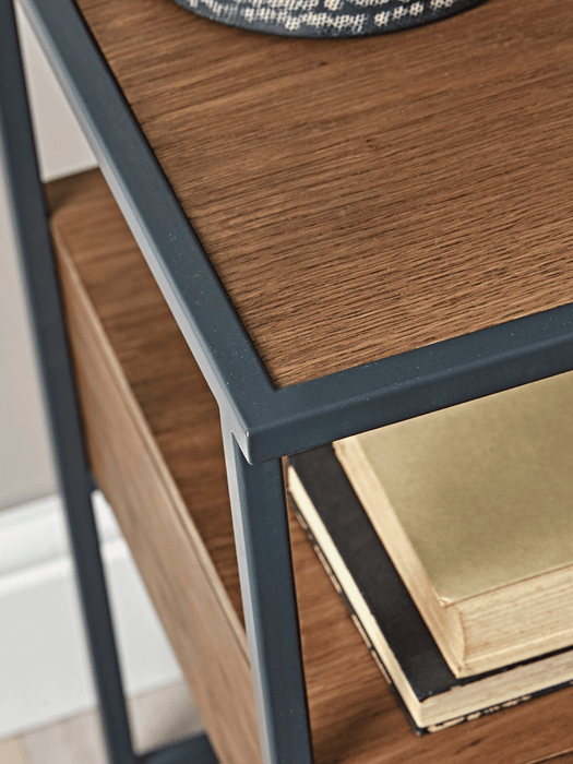 Industrial Wooden Bedside Table