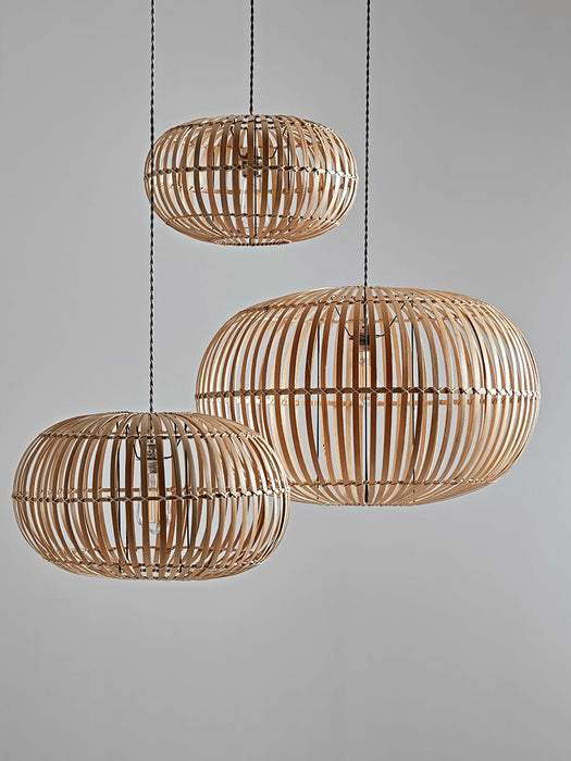 Bamboo Pendant Lightshade - Medium