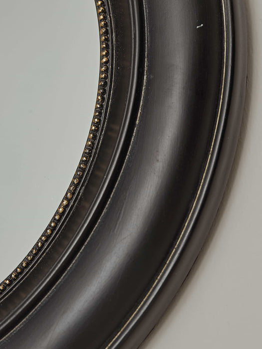 Beaded Edge Black Mirror - Large
