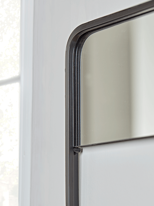 Black Metal Hallway Mirror
