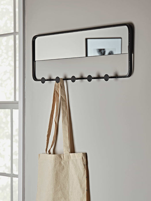 Black Metal Hallway Mirror