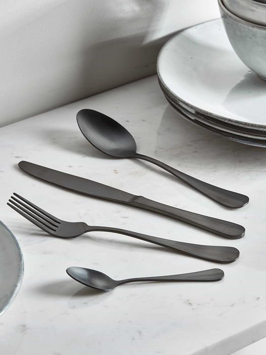 Matte Black Cutlery Set