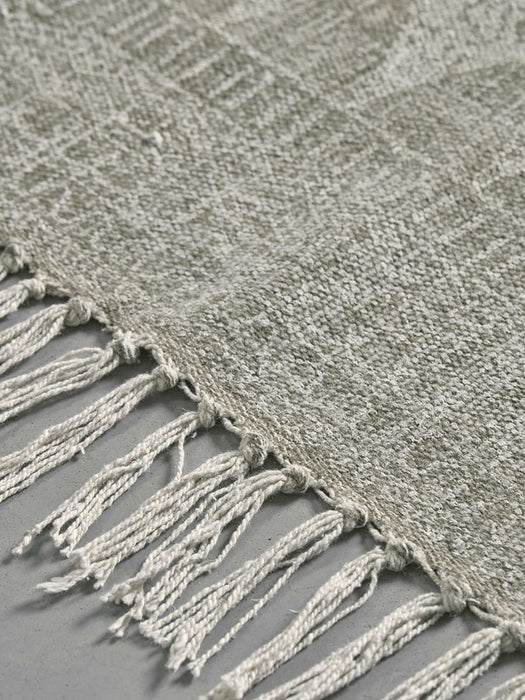 Khaki Block Print Rug