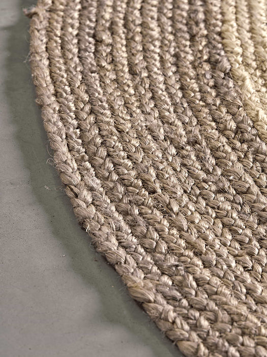 Round Jute Border Rug