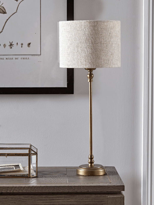 Slim Brass Bedside Lamp