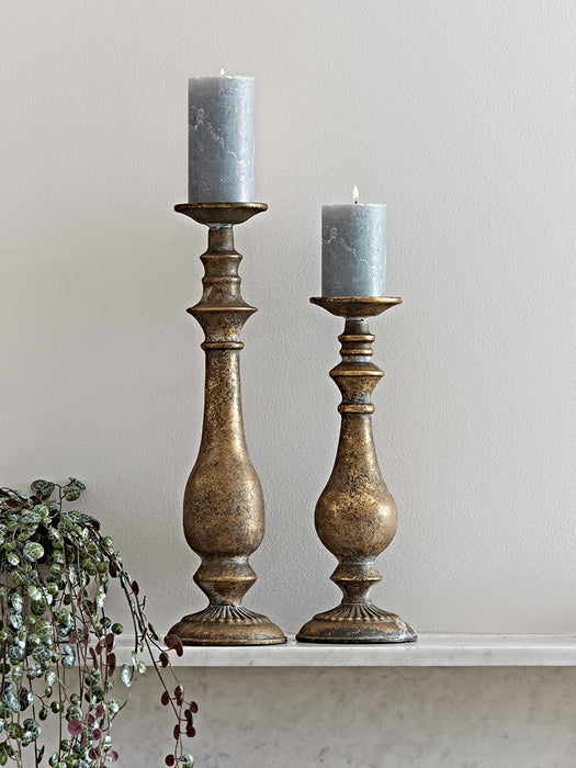 Burnished Gold Candle Holder - Large