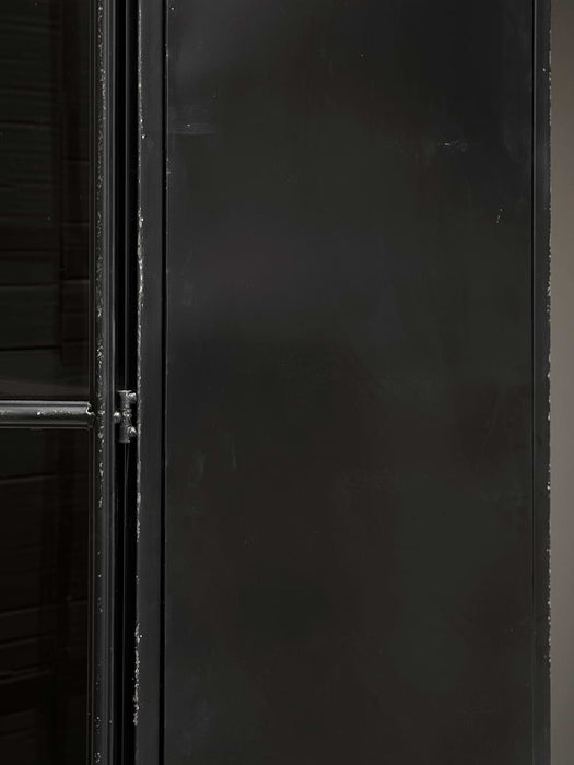 Black Iron Display Cabinet - Tall