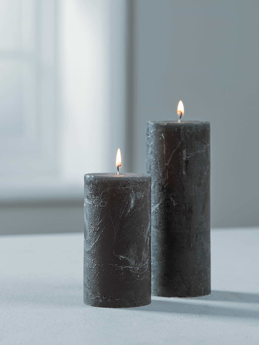Rustic Candle Medium - Anthracite