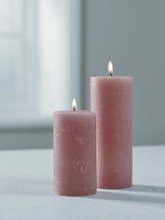 Rustic Candle Medium - Rose