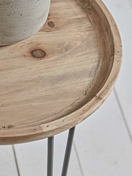 Carved Top Side Table
