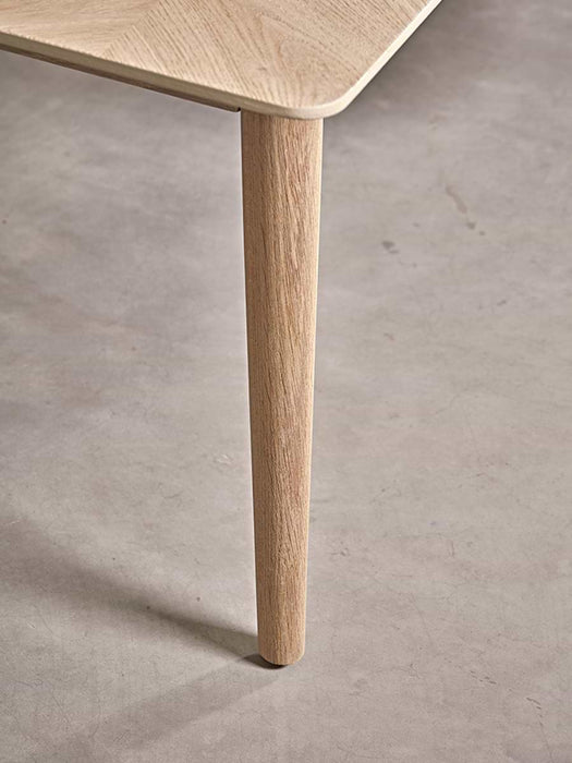Chevron Oak Bench