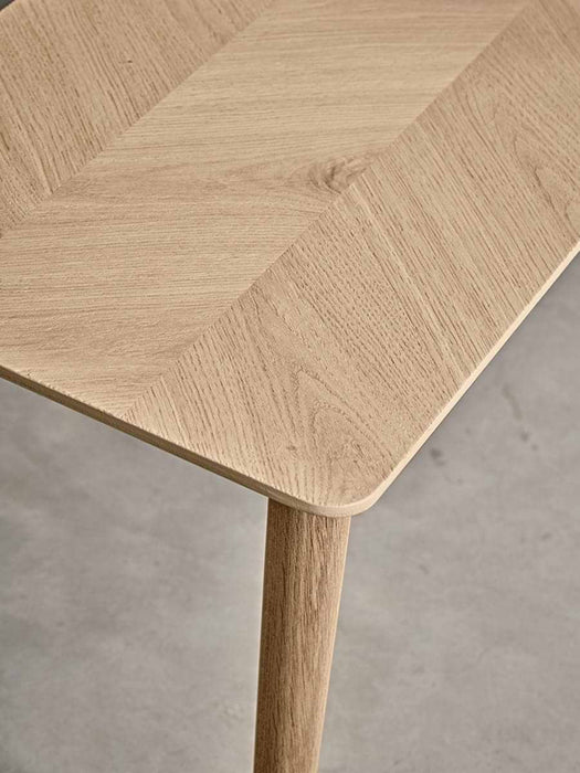Chevron Oak Bench