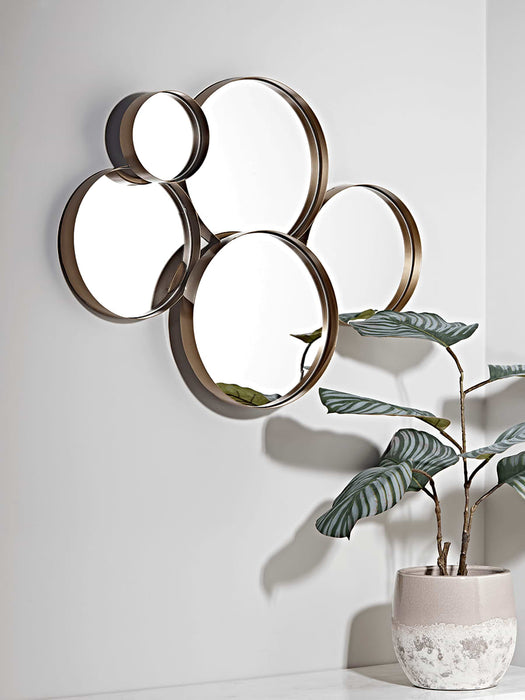 Gold Circles Mirror