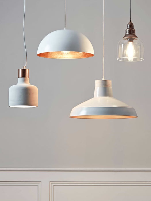 White & Copper Pendant