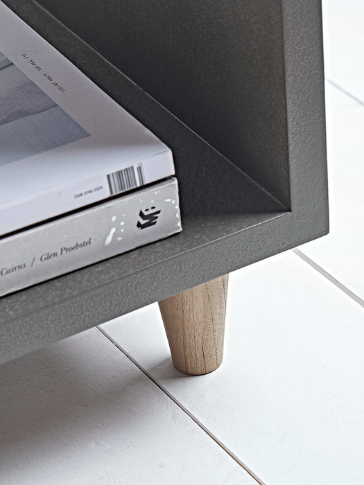 Concrete Effect Cube Side Table